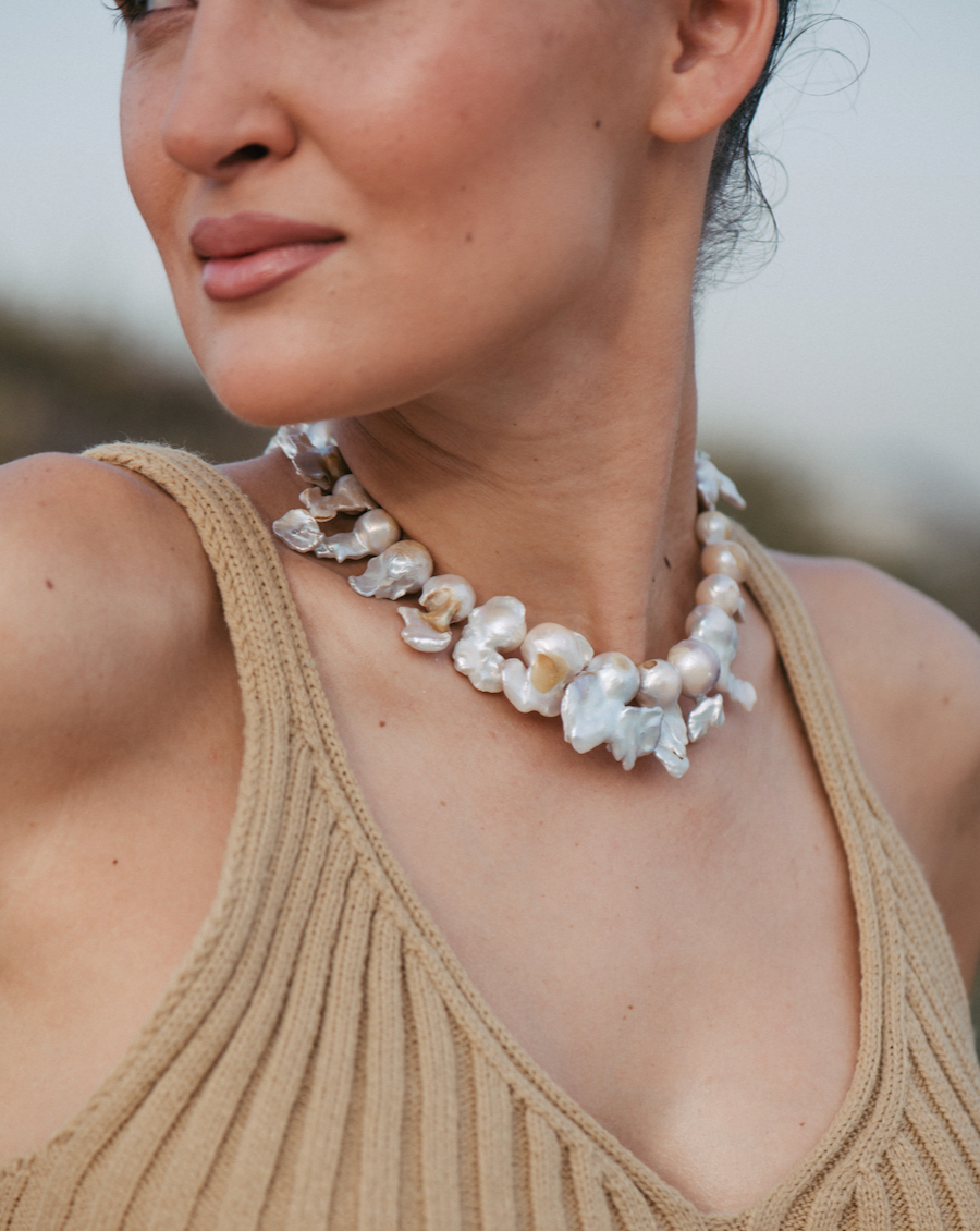 Crazy Majorca – Oversized Majorca Pearls Gold-Plated Choker