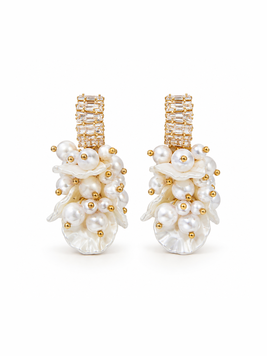 Pearl Blossom Earrings