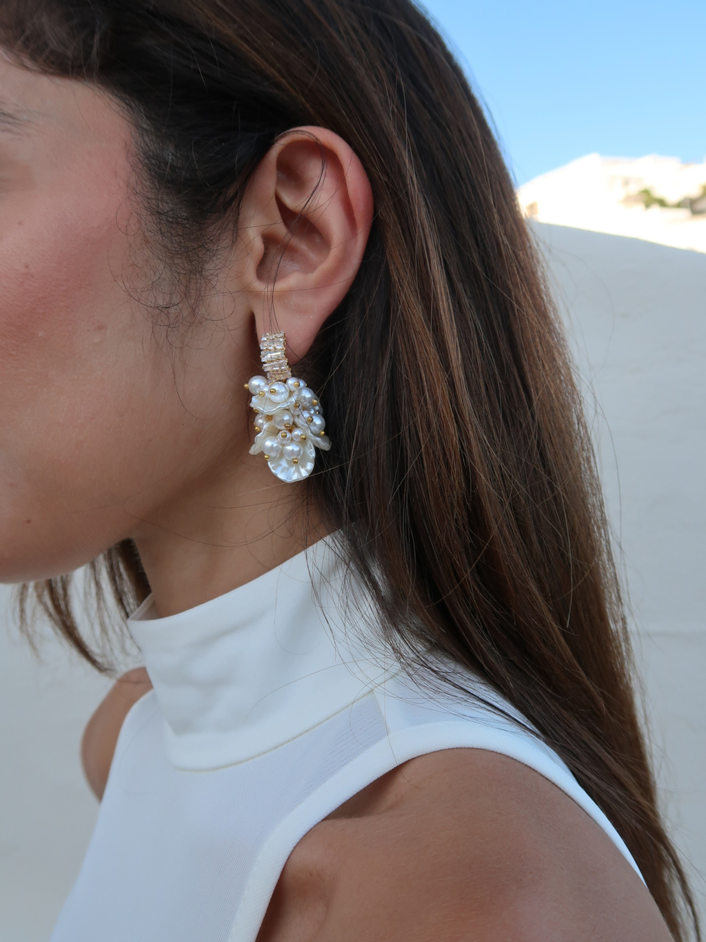 Pearl Blossom Earrings