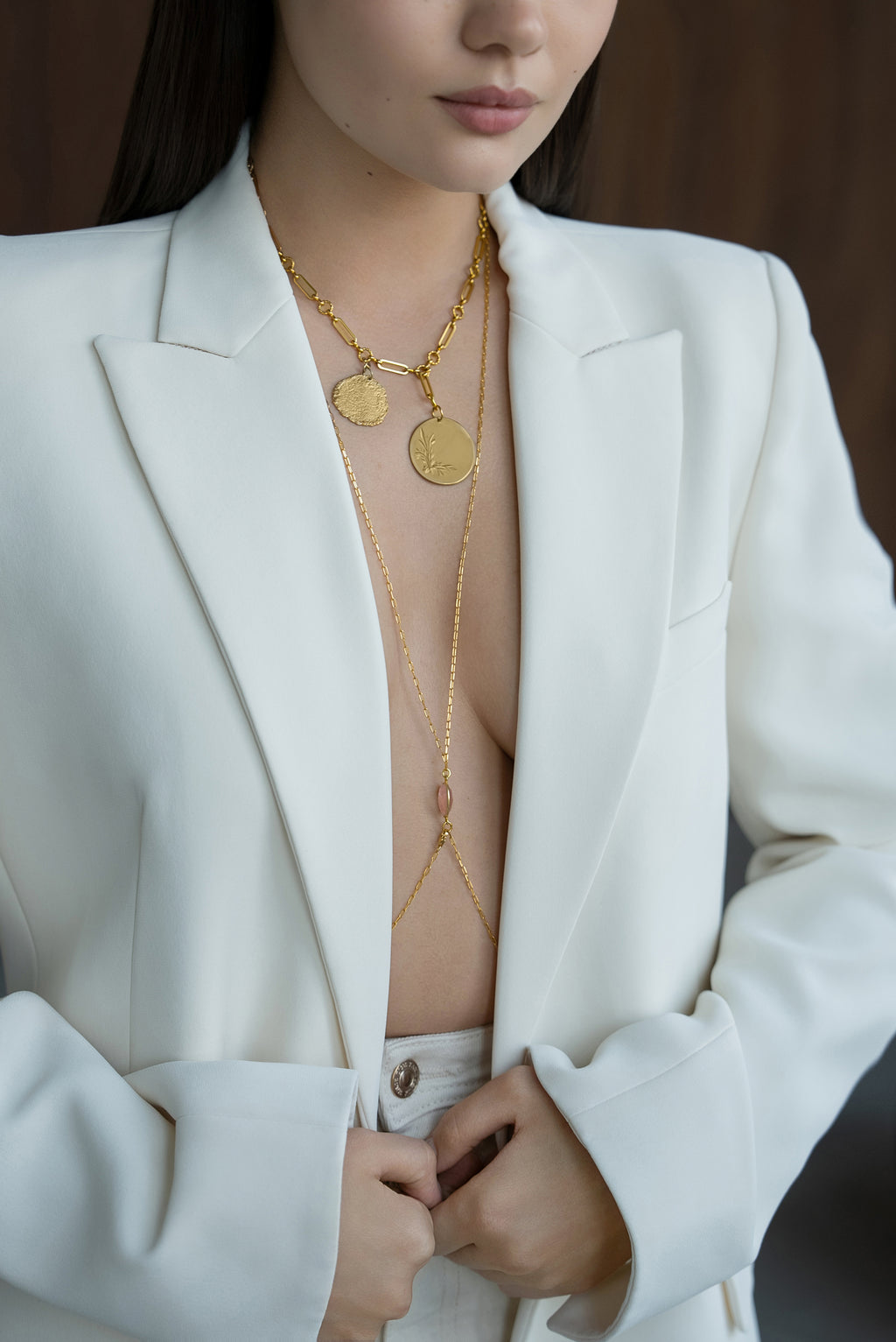 Rose Pale Body Chain