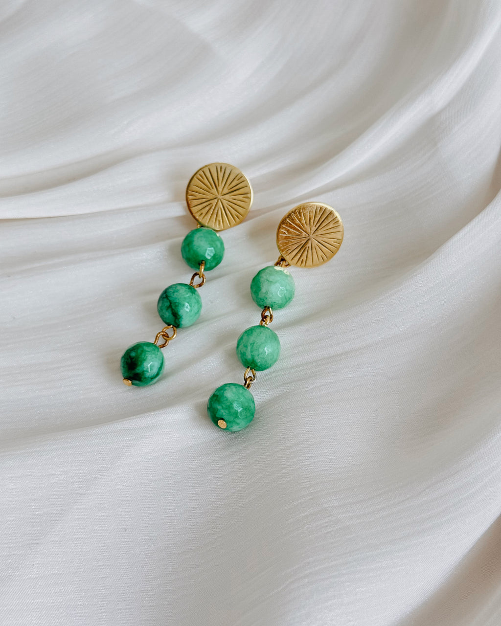 Trio Malachite Earrings