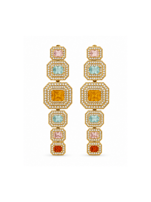 Gem Cascade Earrings
