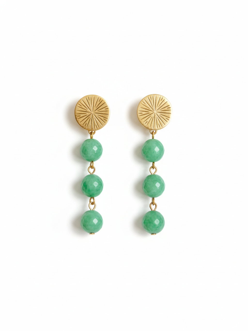 Trio Malachite Earrings