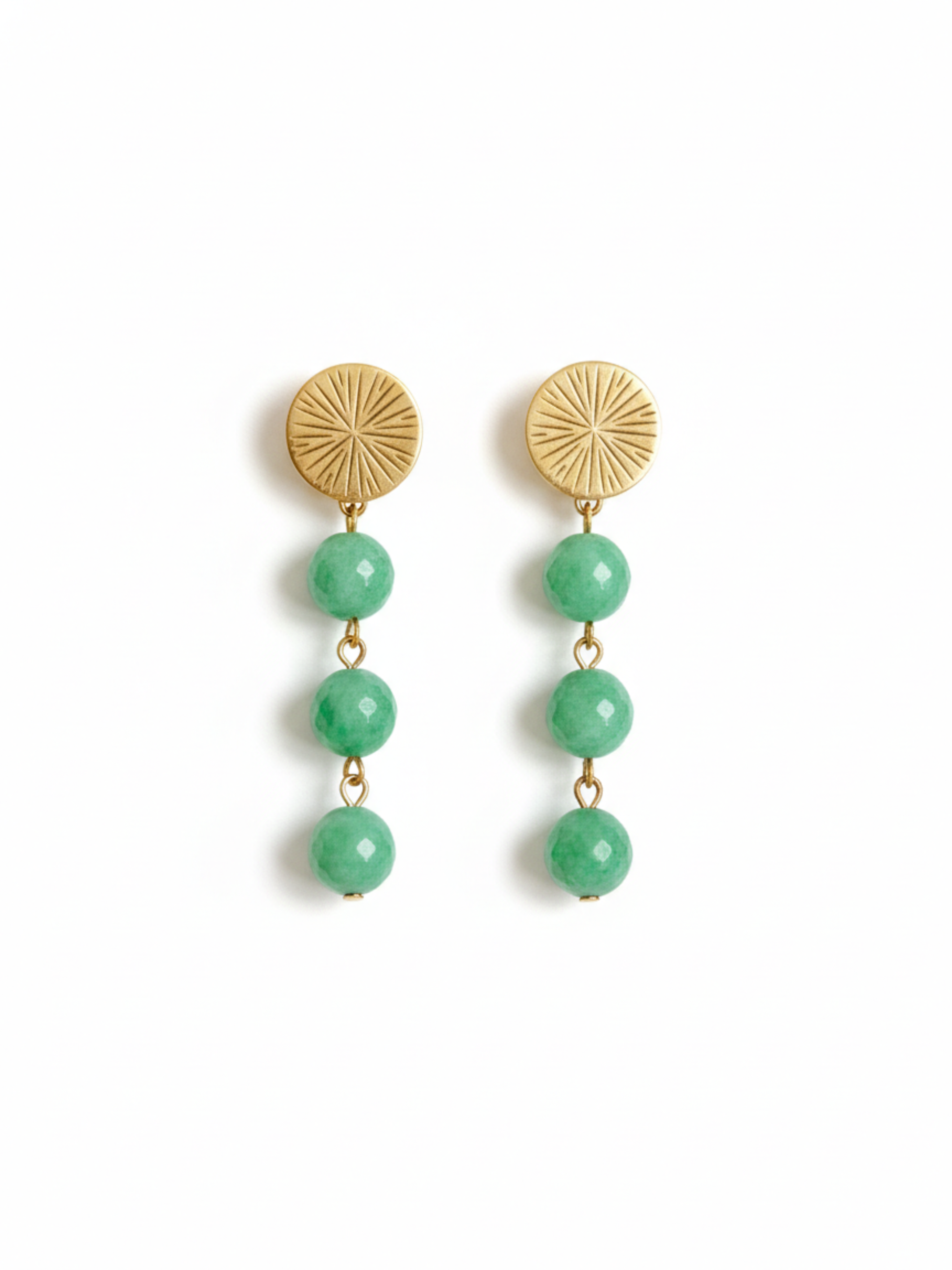 Trio Malachite Earrings